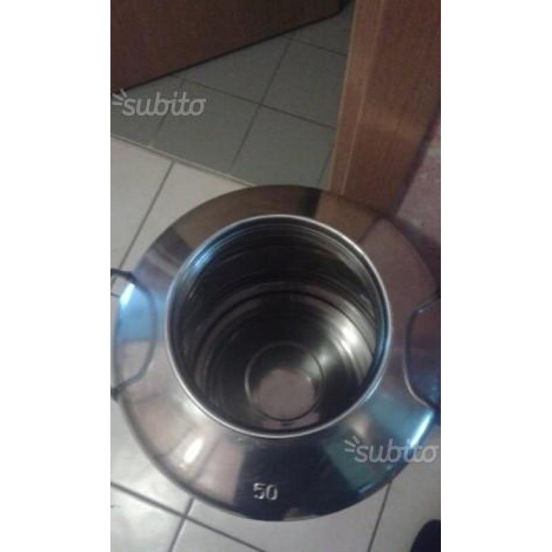 Bidone per alimenti inox