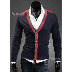 2 Cardigan color nero e inserti , tg 48 e 50