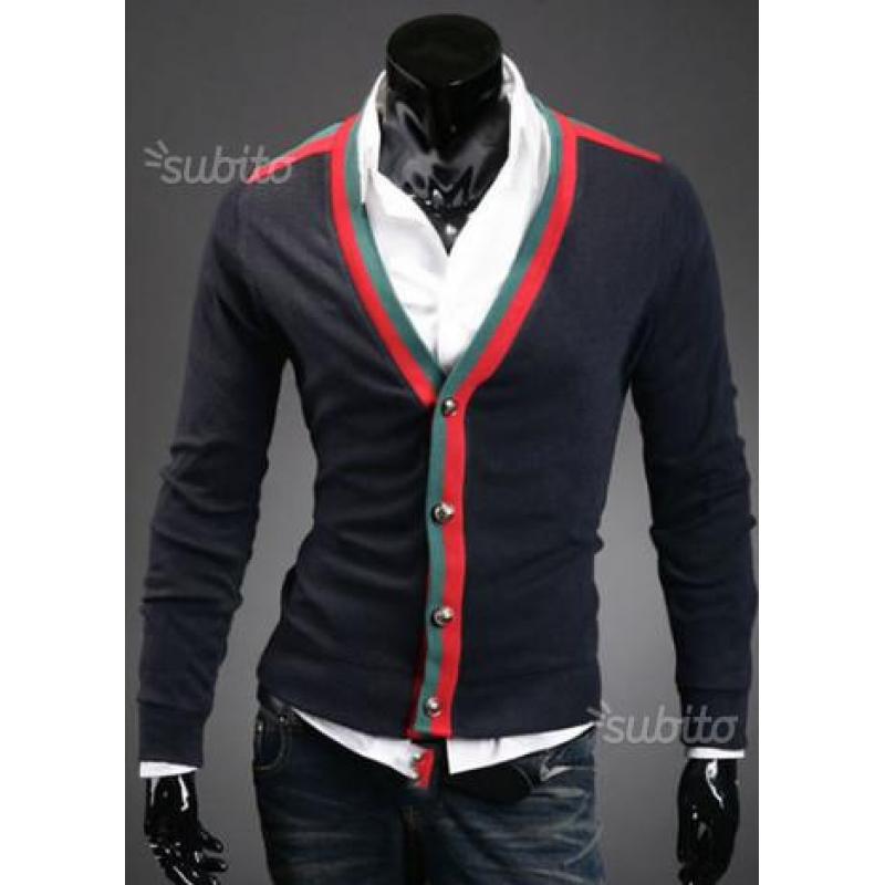 2 Cardigan color nero e inserti , tg 48 e 50