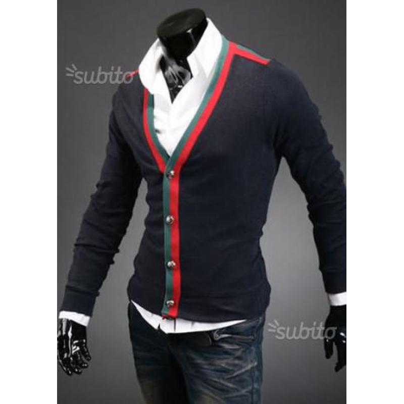 2 Cardigan color nero e inserti , tg 48 e 50