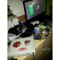 Xbox 360 bianca funzionante completa di tutto