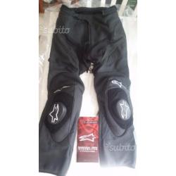 Pantaloni pelle Alpinestars Missile Neri Tg.48