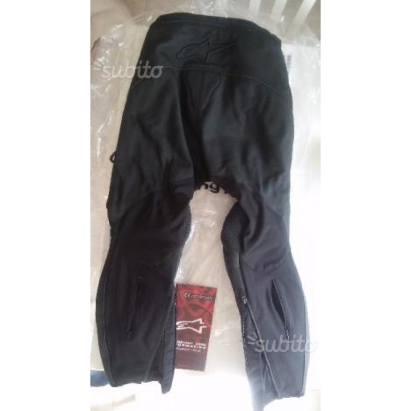 Pantaloni pelle Alpinestars Missile Neri Tg.48