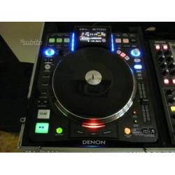 Denon DN S3700 + mixer DN X1500 con flight case