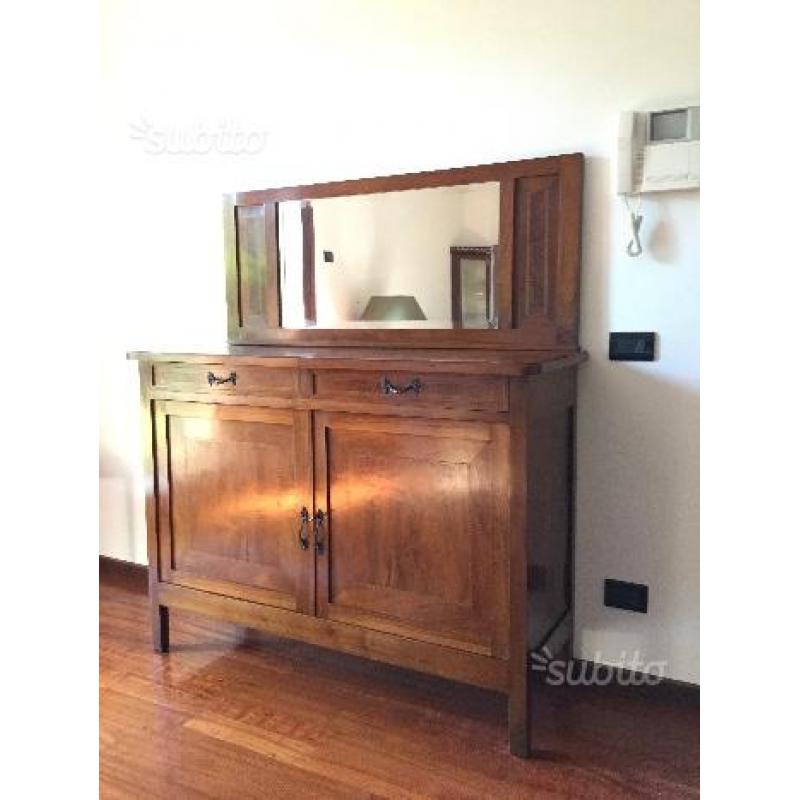 Credenza con specchiera (staccabile)