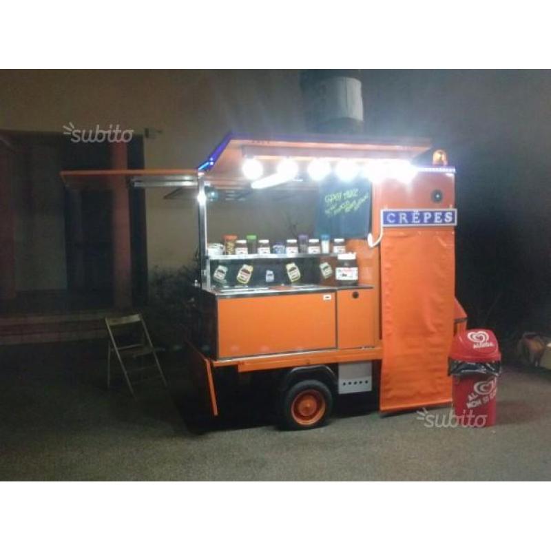 Piaggio ape crepes con frigorifero