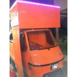 Piaggio ape crepes con frigorifero