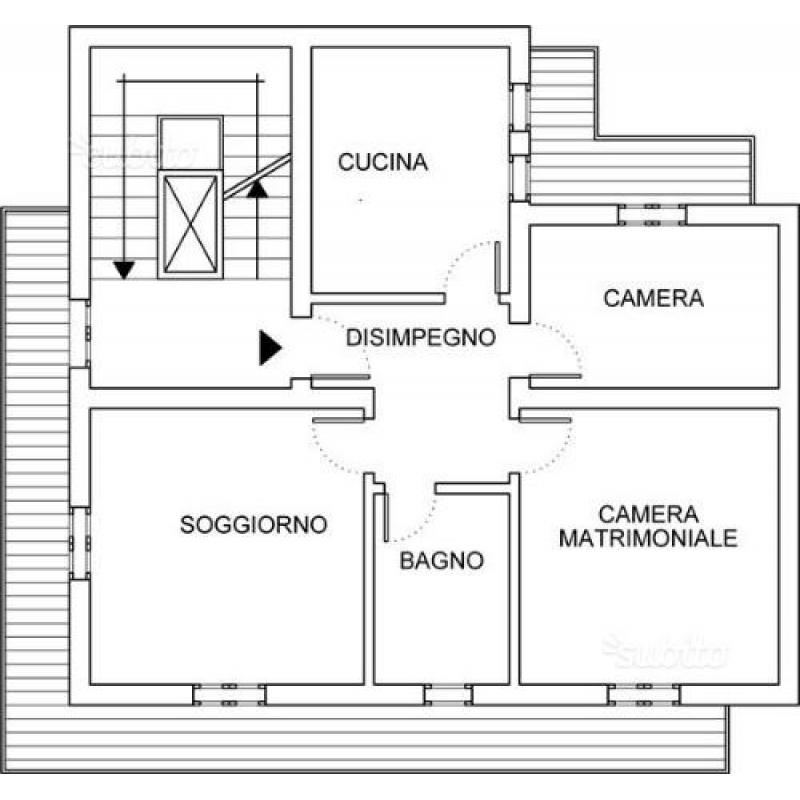 Appartamento sbarre centrali