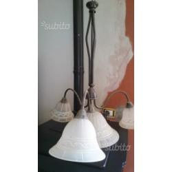 Lampadario 4 globi