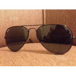 Rayban Aviator Large Metal neri