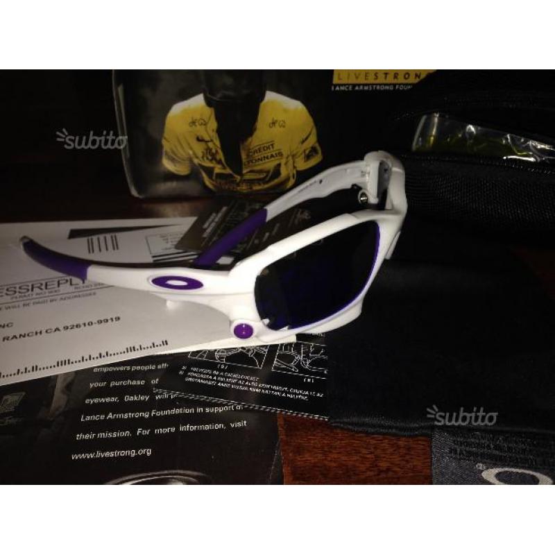 Oakley Racing Jacket - Nuovi - BIANCO/VIOLA