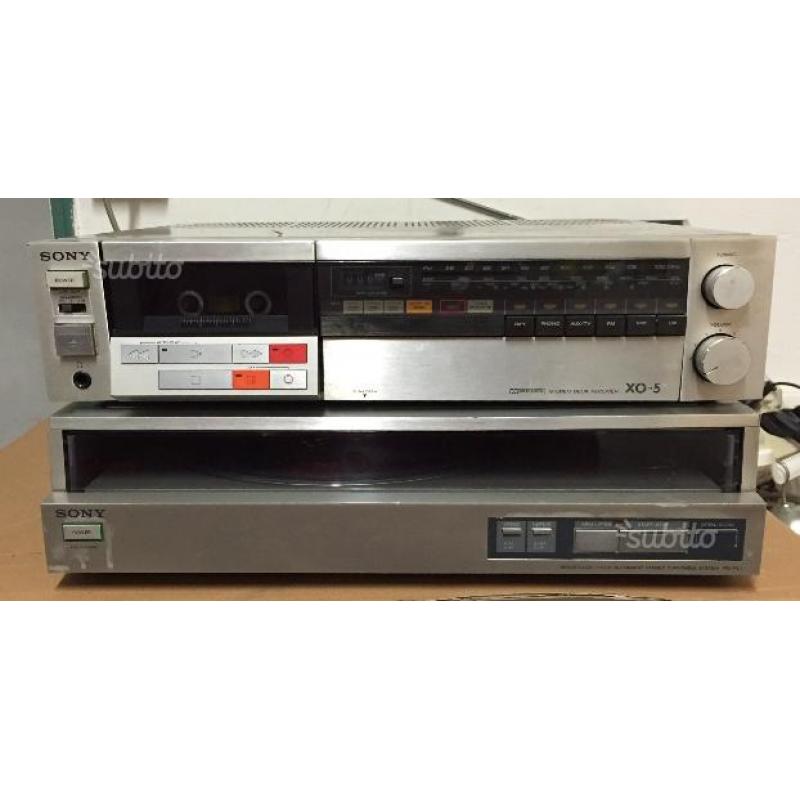 Sony amplificatore, cassette, dischi