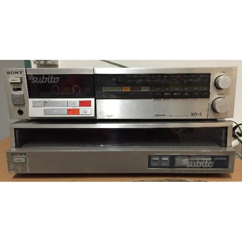 Sony amplificatore, cassette, dischi