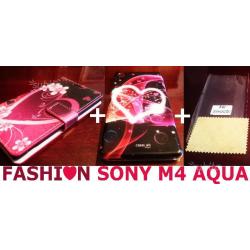 Kit per Sony Xperia m4 Aqua: 2 COVER + PELLICOLA