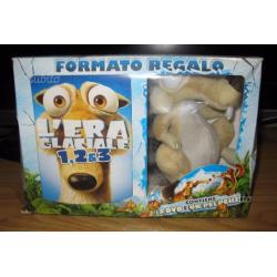 L'Era Glaciale DVD 1, 2 & 3 + Peluche Scrat