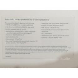 MacBook Pro 13 2015 display retina garanzia 5 anni