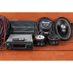 Impianto stereo auto, autoradio, amplificatore