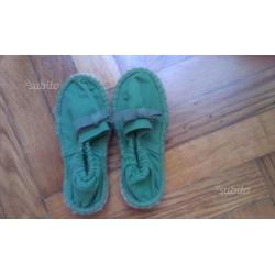 Scarpe tela Gocco verde