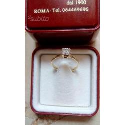 Anello fidanzamento oro 18k