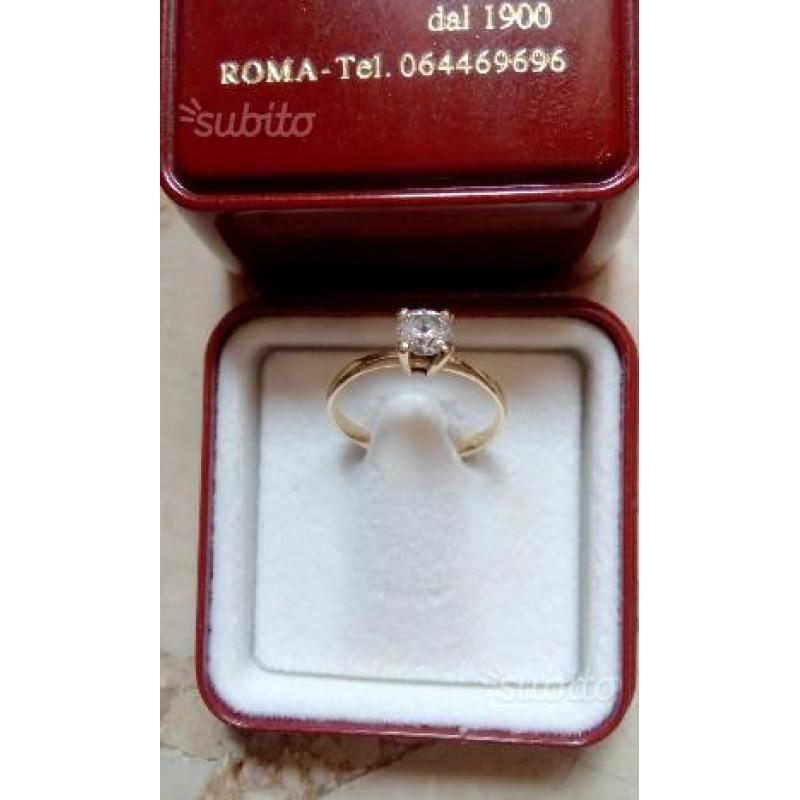 Anello fidanzamento oro 18k