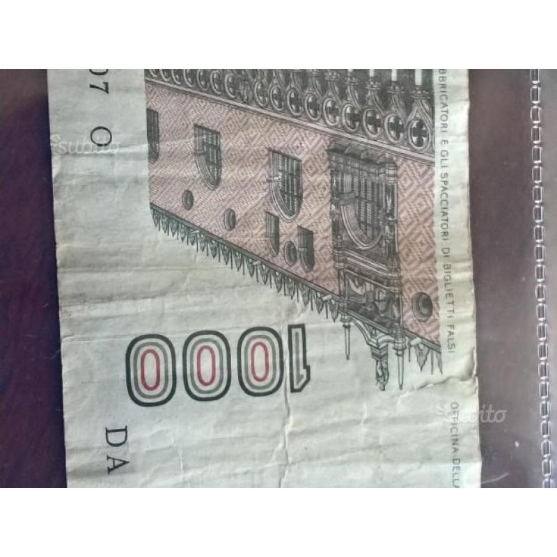 Banconota 1000 mille lire polo