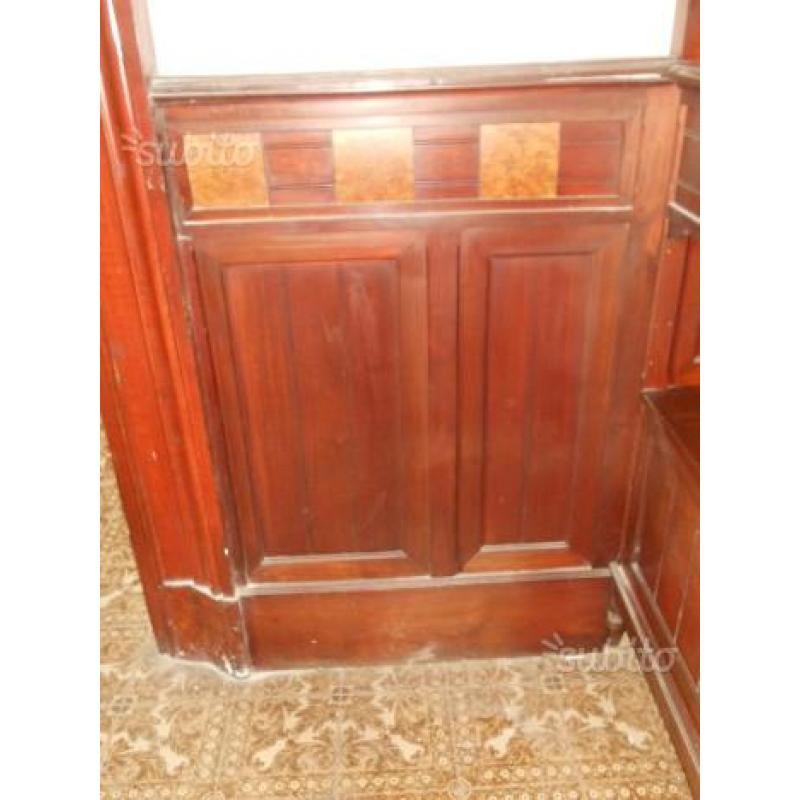 Boiserie pareti parete legno massello ciliegio 8,5