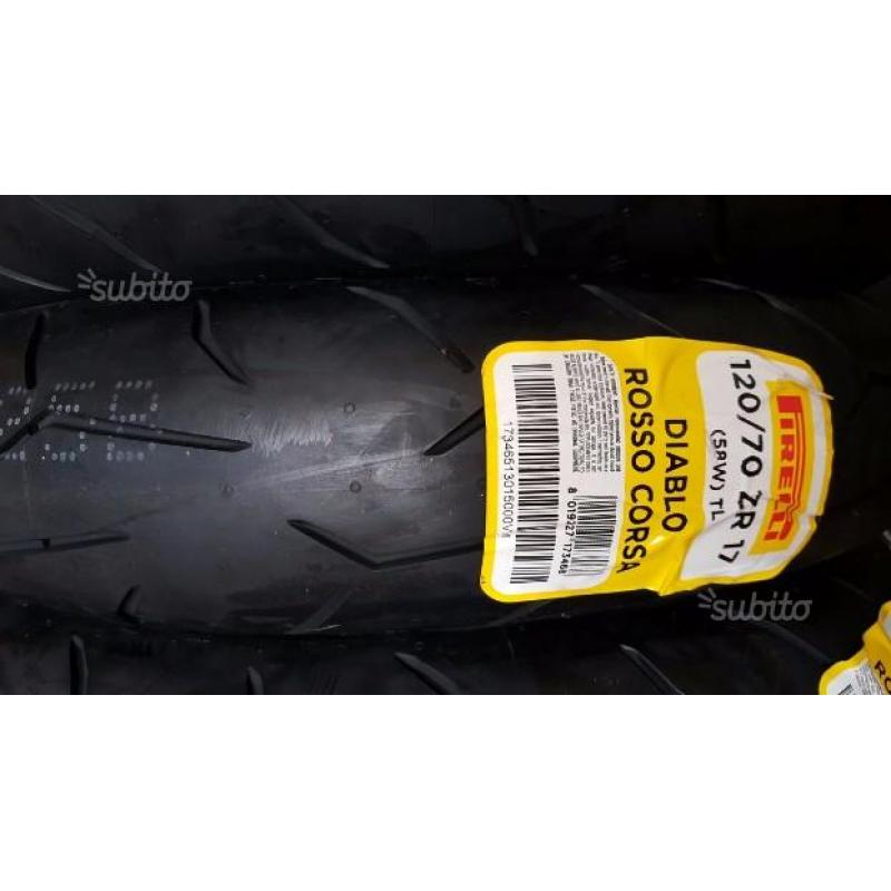 Gomme Pirelli Diablo Rosso Corsa 120/70+180/55