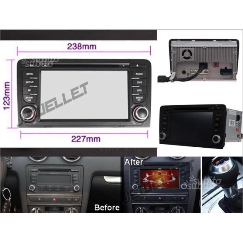 Navigatore, stereo, autoradio AUDI A3 ANDROID