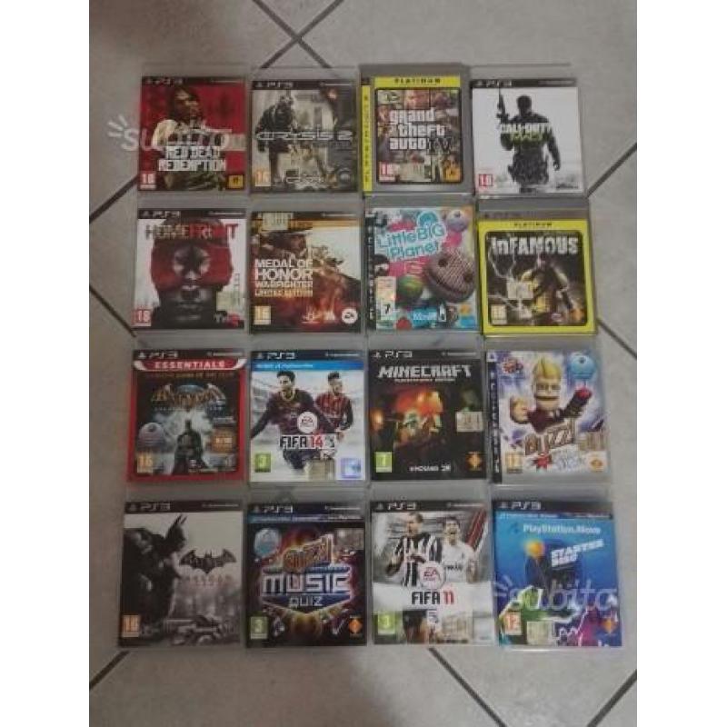 Ps3 - 2 pad + 16 giochi + ps move + hdmi + 2 acc