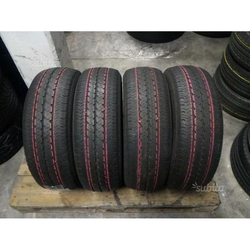 4 Gomme Usate 195 60 16C da CARICO per FURGONI