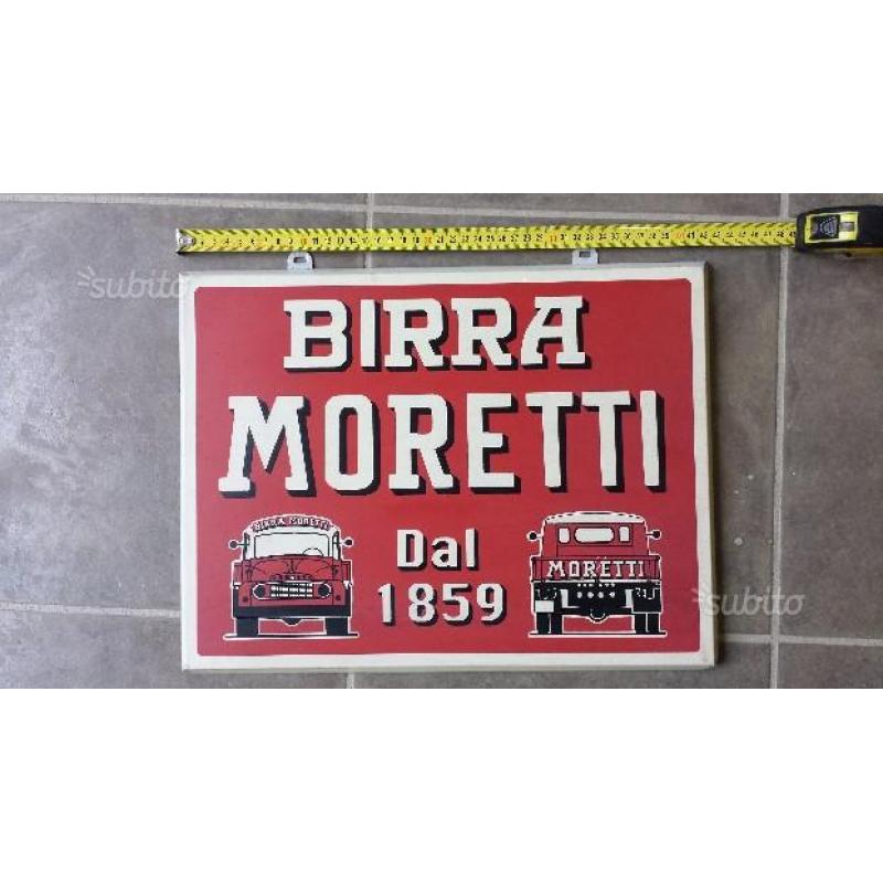 Targa Pubblicitaria BIRRA MORETTI