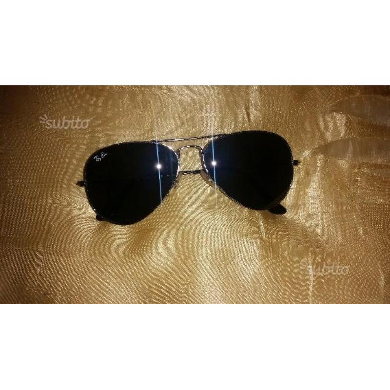 Occhiali da sole Ray Ban Aviator con lenti nuove