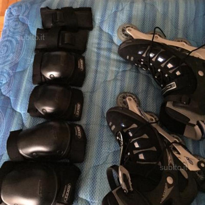 Rollerblade tg.45 più protezioni