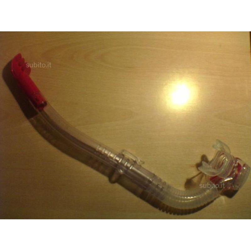 Subacquea Snorkel Cressi Aeratore silicone rosso