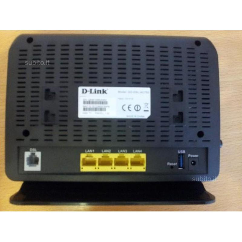 D-Link GO-DSL-AC750 Modem Router ADSL2 2,4 5 Ghz