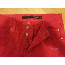 Pantalone Jeckerson uomo rosso estivo taglia 31