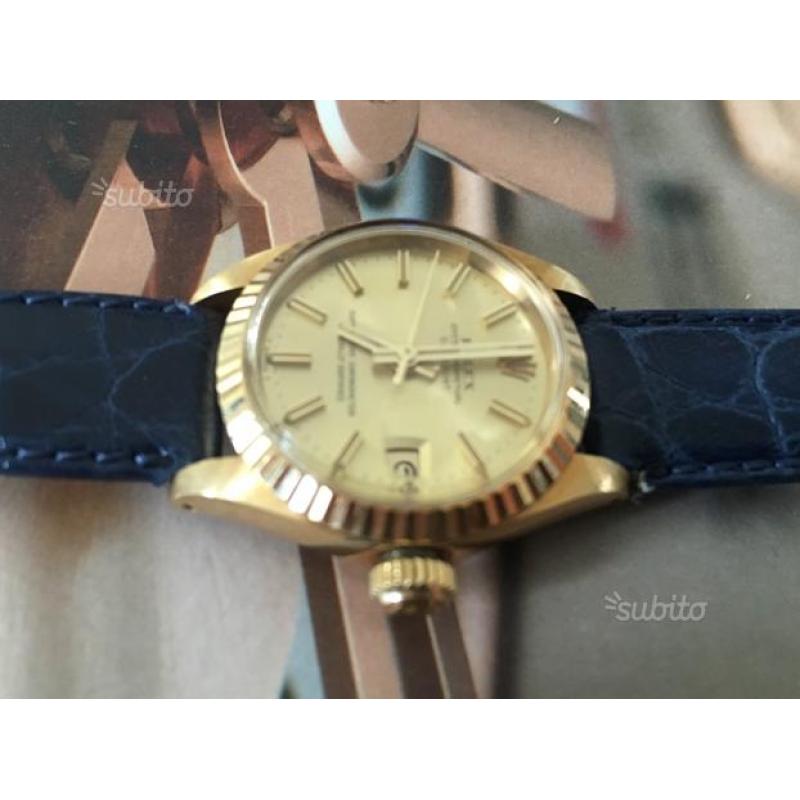 Rolex datejust oro lady originale