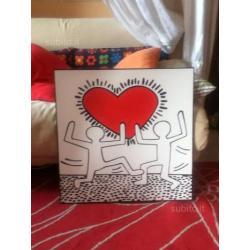 Quadro pop art Keith Haring 60x60