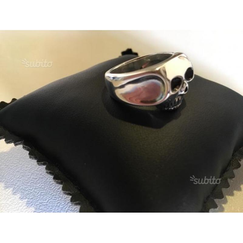 Anello teschio argento 925 Johnny Depp by Bebo