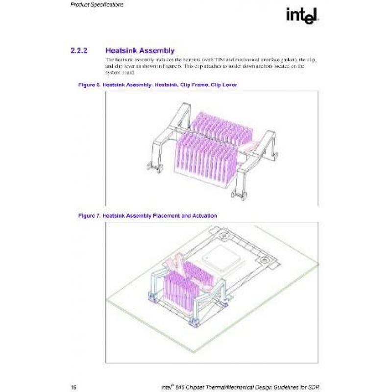 Dissipatore per Chipset Intel 845