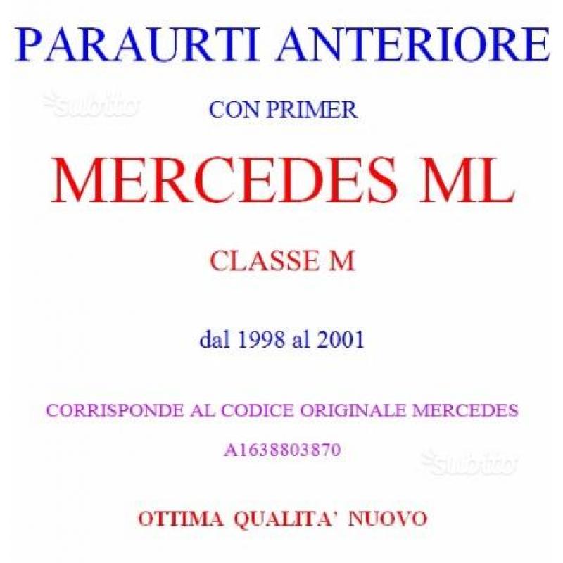 PARAURTI ANT. MERCEDES CLASSE M ML W163 98-01 Prim