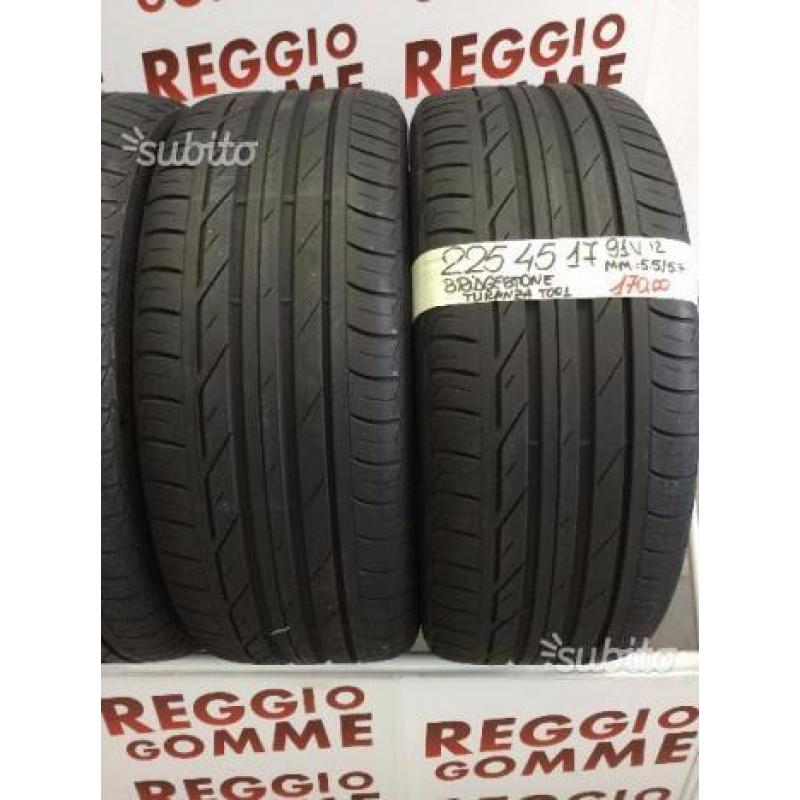 Gomme 225 45 17 Bridgestone estive usate