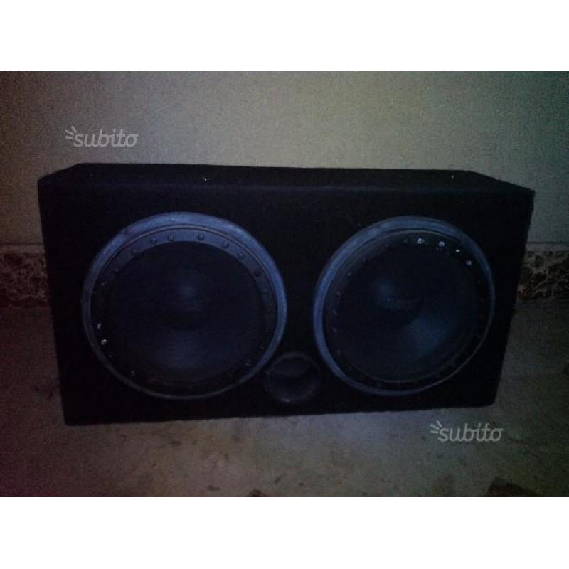 Amplificatore + cavi e subwoofer