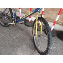 Mountain Bike Atala - blu e gialla