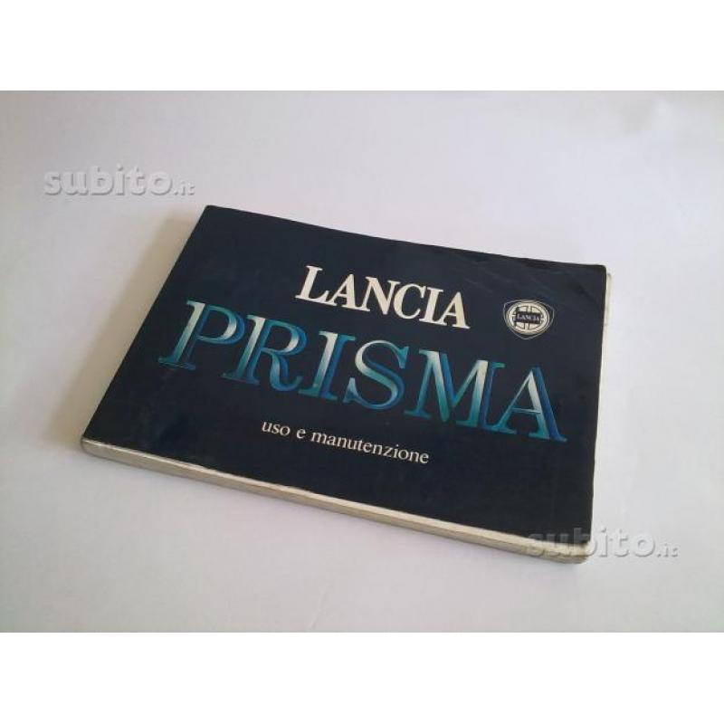 Manuale uso e manutenzione Lancia Prisma