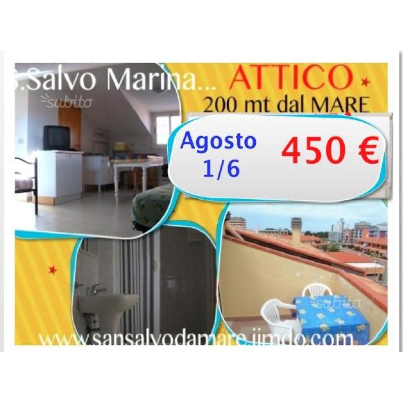 Grazioso attico al mare