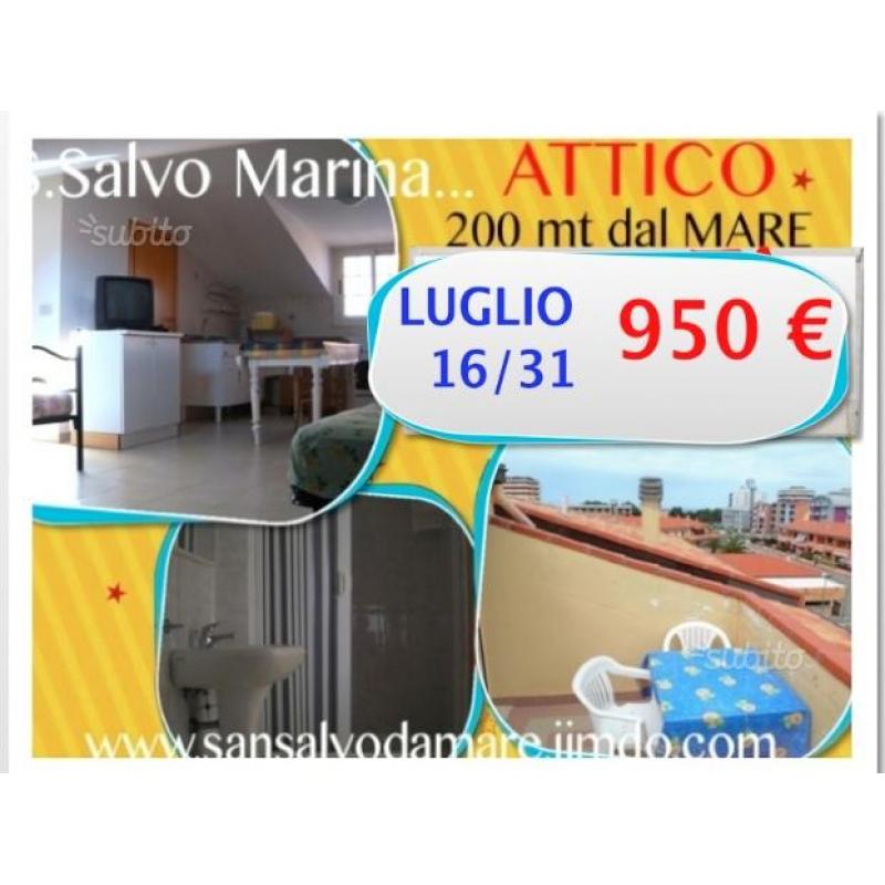 Grazioso attico al mare