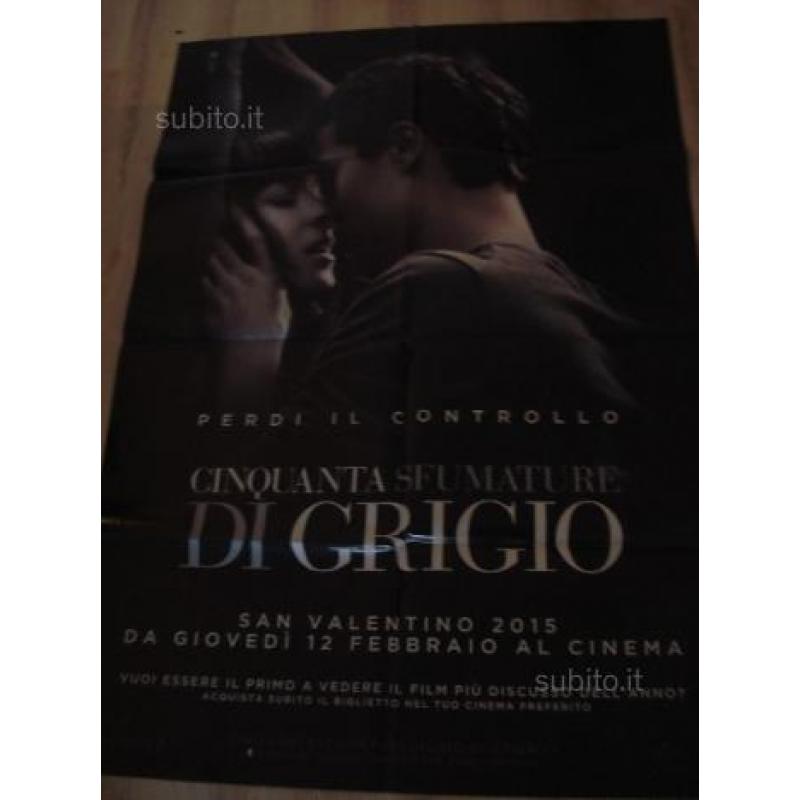 50 SFUMATURE DI GRIGIO due poster grandi cinema