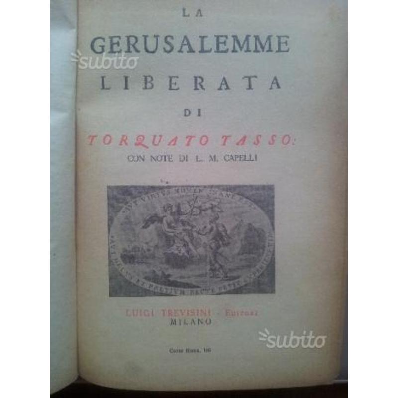 LIBRO ANTICO-TORQUATO TASSO-Gerusalemme liberata