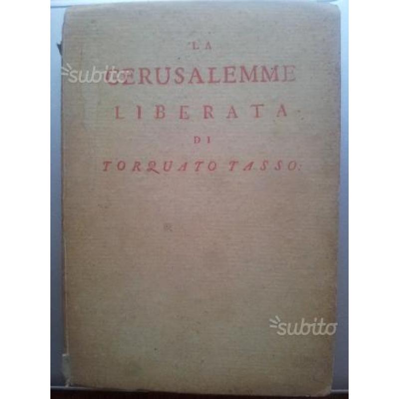 LIBRO ANTICO-TORQUATO TASSO-Gerusalemme liberata